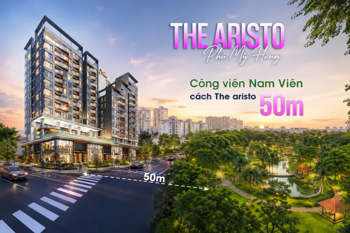 Hệ thống công viên xung quanh The Aristo: Không gian xanh hiếm có giữa đô thị 6 Công viên Nam Viên liền kề The Aristo Phú Mỹ Hưng