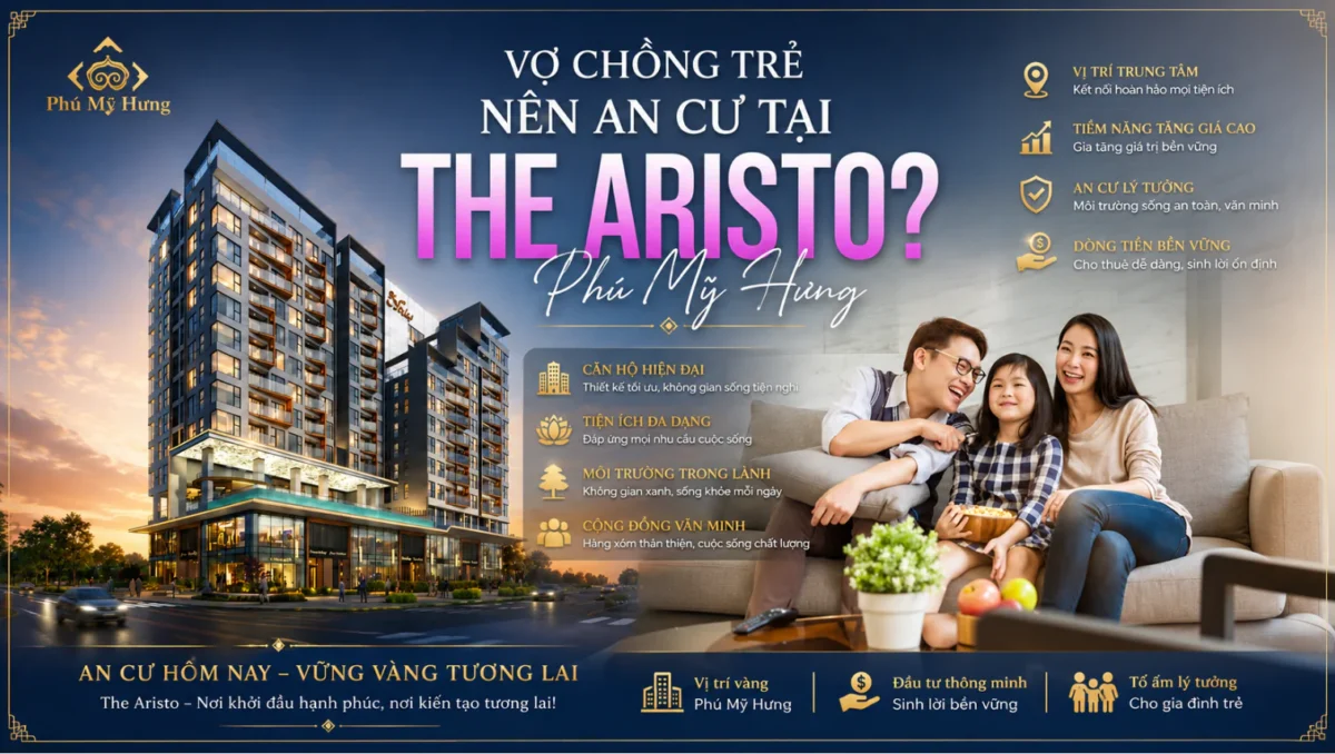 Tại sao The Aristo Phú Mỹ Hưng là nơi an cư lý tưởng cho vợ chồng trẻ? 5 Vợ chồng trẻ nên chọn The Aristo để an cư?