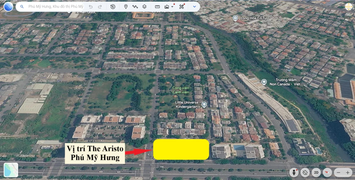 Căn hộ The Aristo Phú Mỹ Hưng Quận 7 | Bảng Giá Chi Tiết Tháng 10/2026 34 Vị trí dự án căn hộ The Aristo tại khu Nam Viên Phú Mỹ Hưng