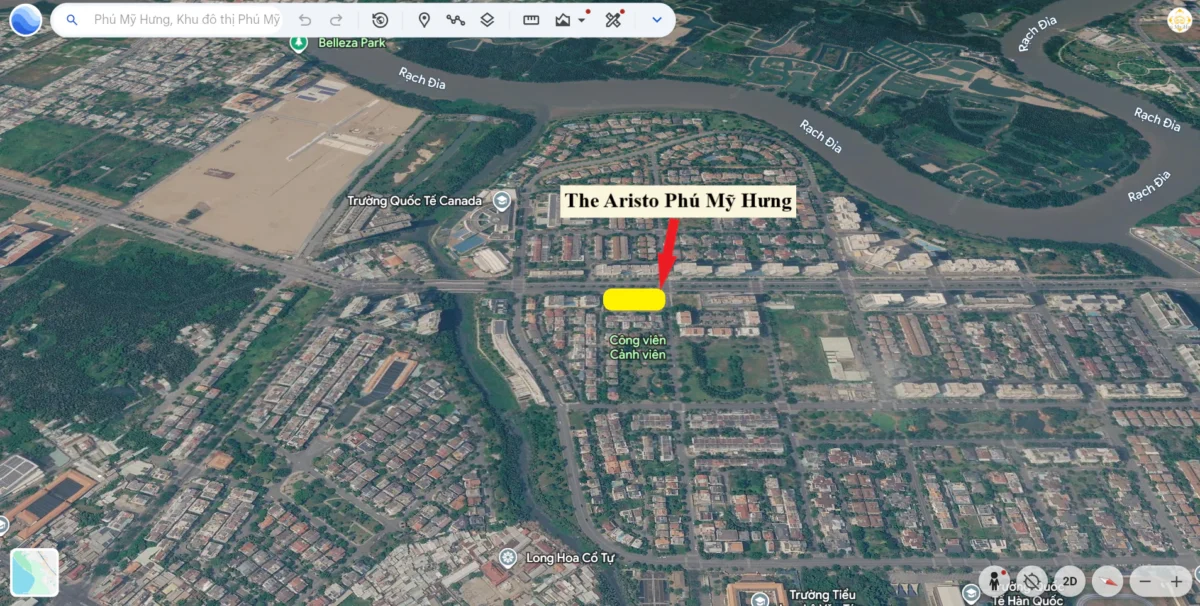 Căn hộ The Aristo Phú Mỹ Hưng Quận 7 | Bảng Giá Chi Tiết Tháng 10/2026 33 Vị trí dự án căn hộ The Aristo tại khu Nam Viên Phú Mỹ Hưng